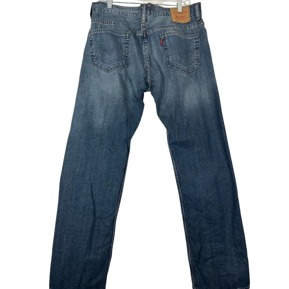 Levi's 569 Loose Straight Jeans Mens 33x34 100% Cotton Blank Red Tab Baggy Denim